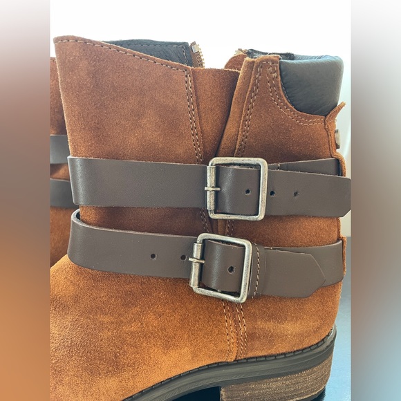 Steve Madden Dormaa Cognac Sue Leather Suede boots size 8.5 NIB - Picture 5 of 9